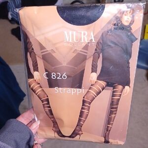 Black Strappi Hosiery